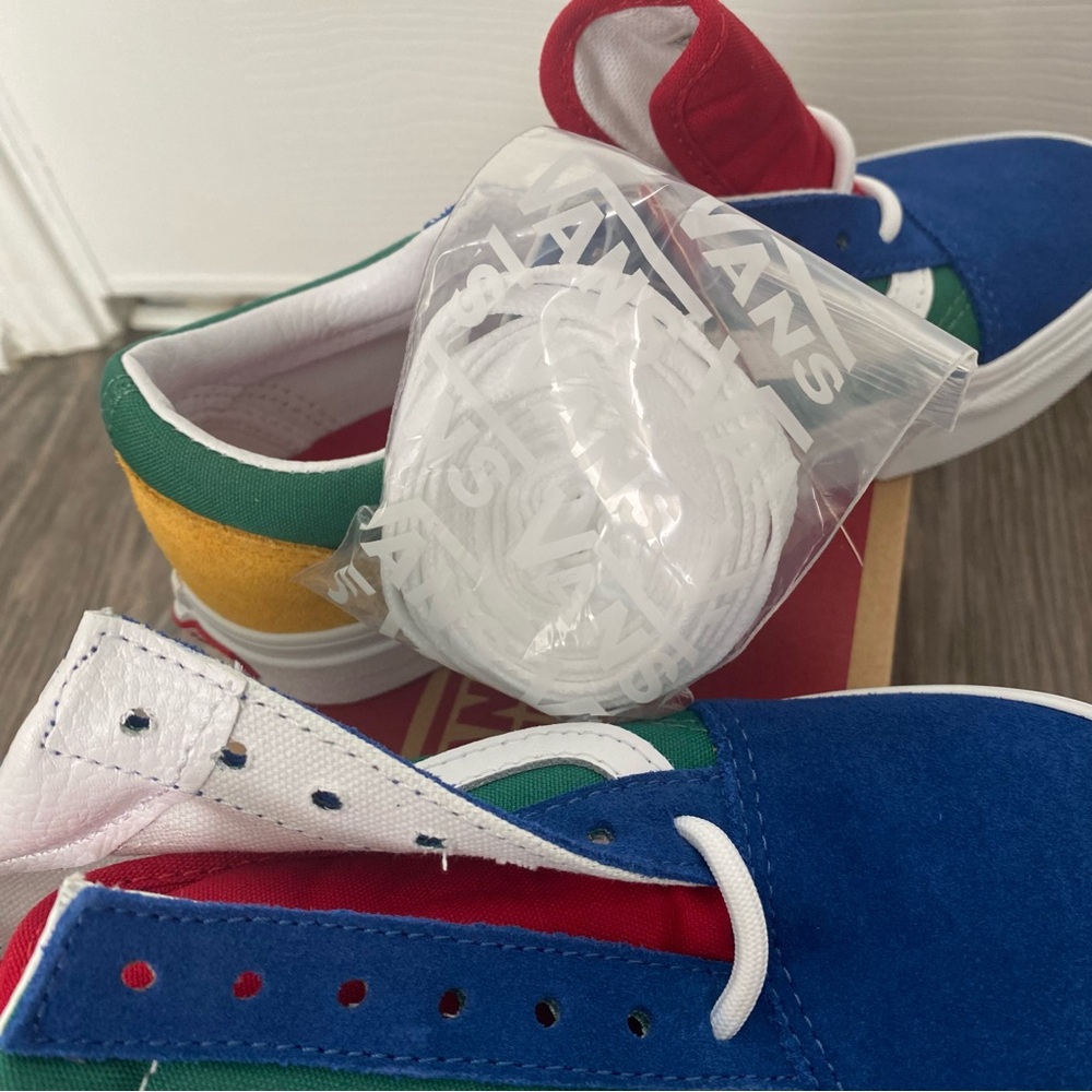 Vans Multicolor Sneakers suede and canvas size 7  NWT Vans off the Wall - Picture 4 of 12